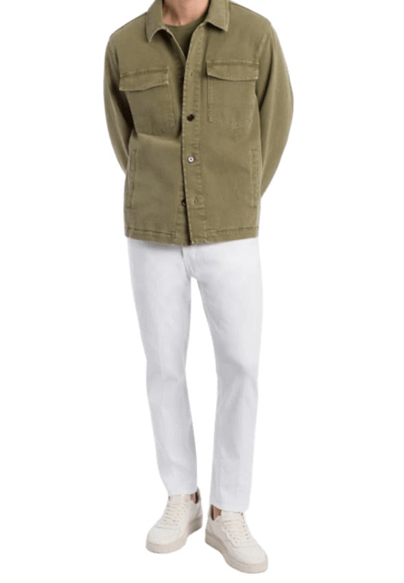 White Low-Rise Slim Jeans