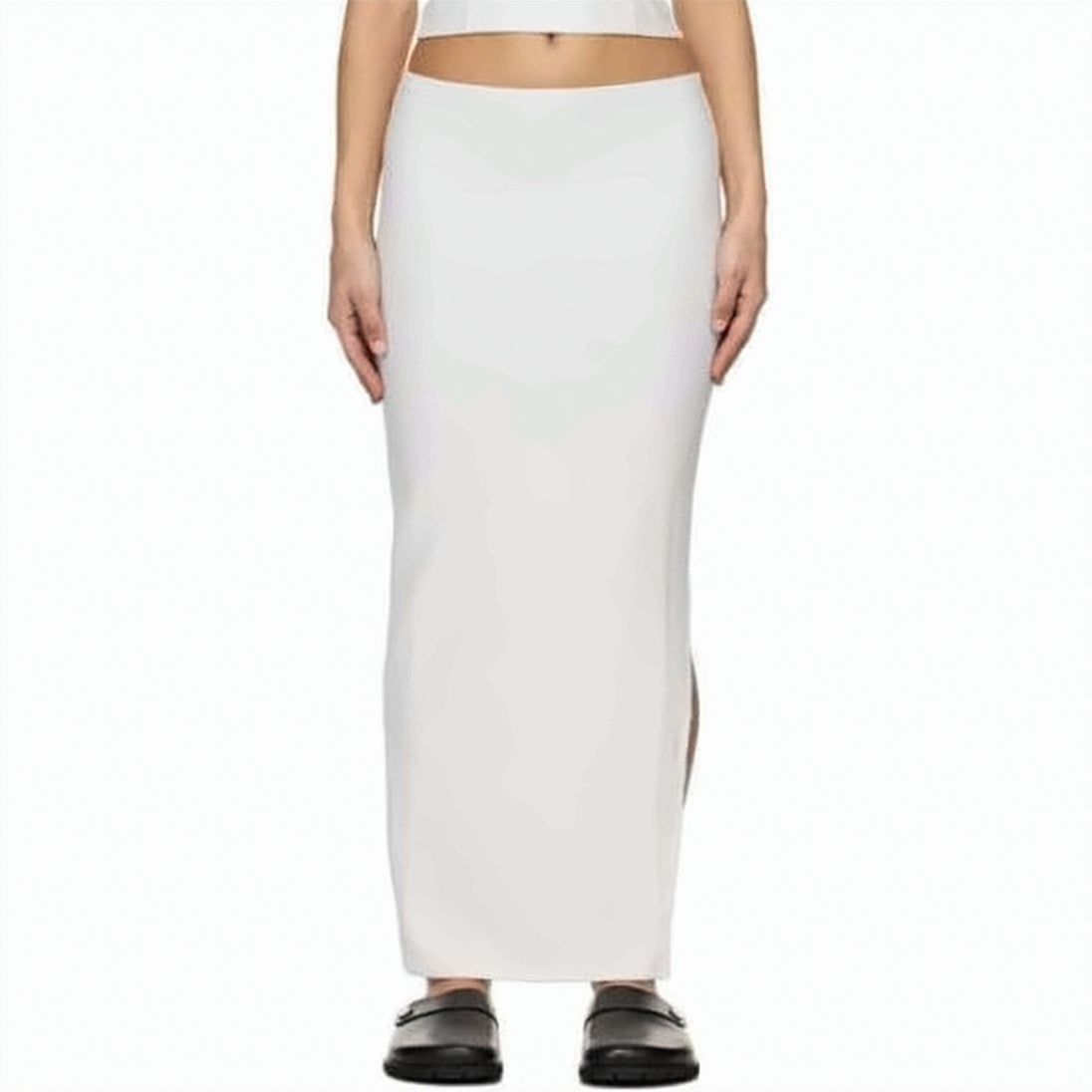 Straight Silhouette Midi Skirt