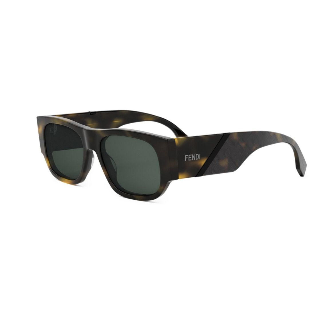 Fe40156i Rectangular Tortoiseshell Sunglasses