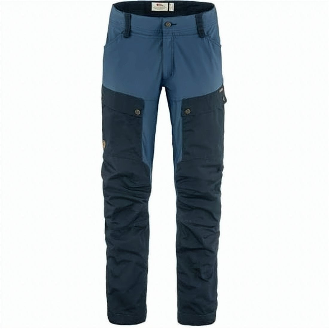 Two-Tone Straight Fit Fjallraven Pants With Functional Pockets
