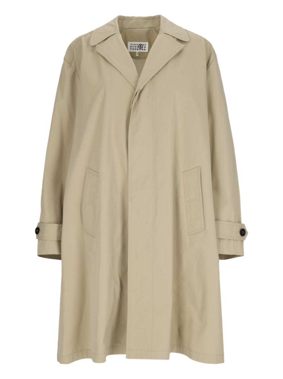 Single-Breasted Coat – Beige