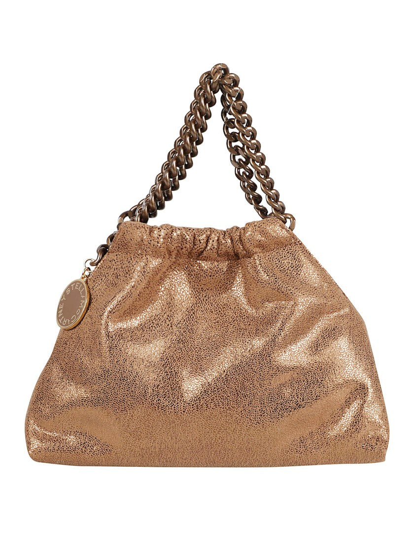 Slouchy Brown Handbag With Metallic Sheen