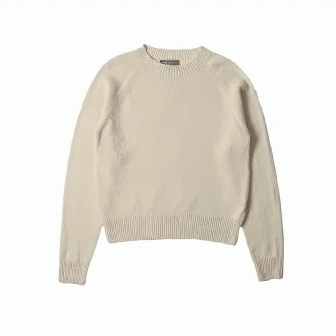Classic Crew Neck Knit Sweater in Alpaca