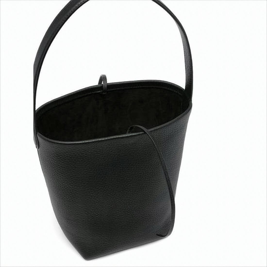 Textured Calf Leather Bucket-Style Shoulder Bag