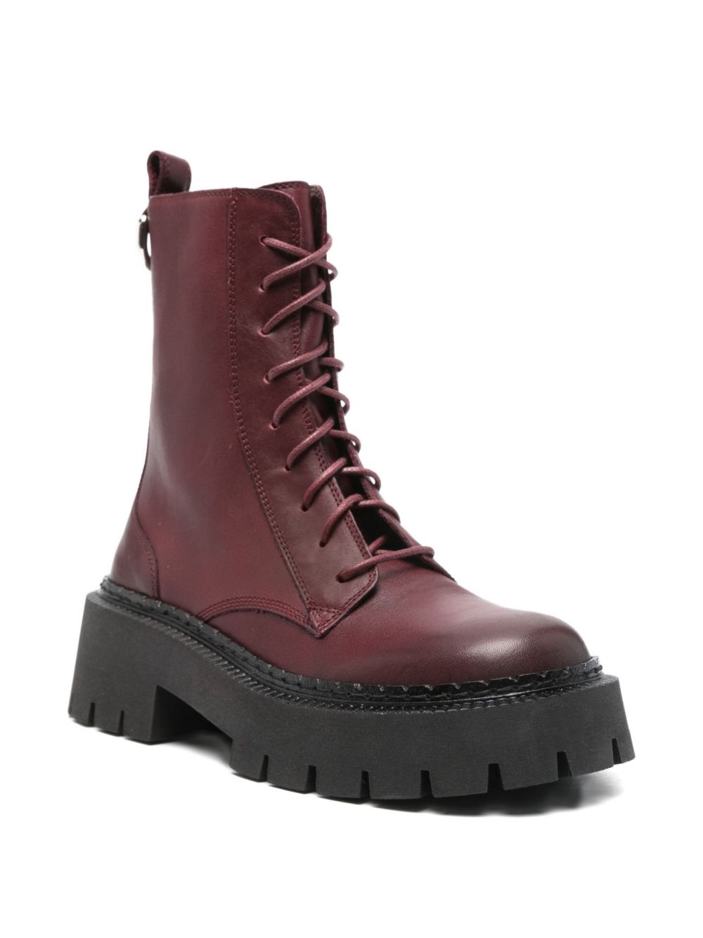 Platform Boots with Side Zip Fastening
