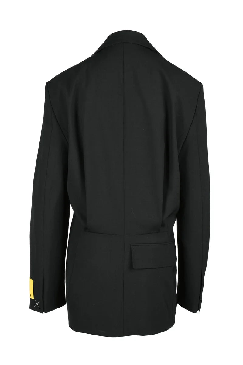 Asymmetric Jacket Wool - Black
