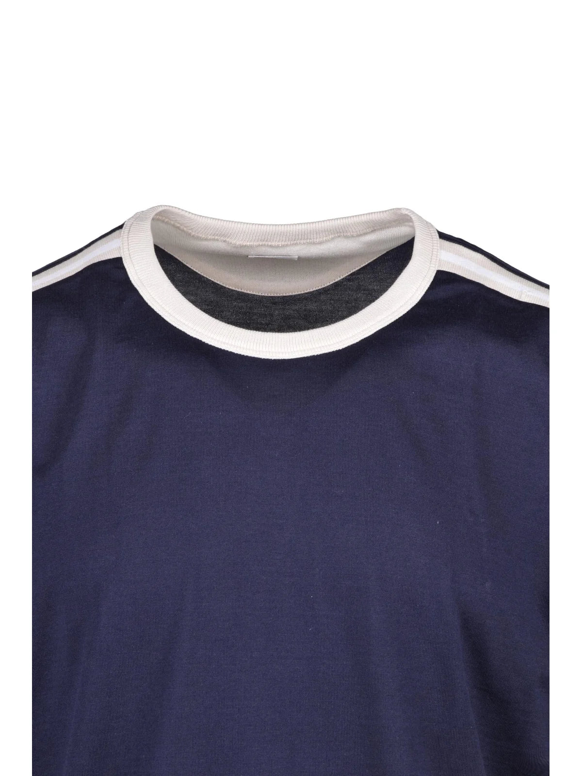Blue Men Cotton T-shirt