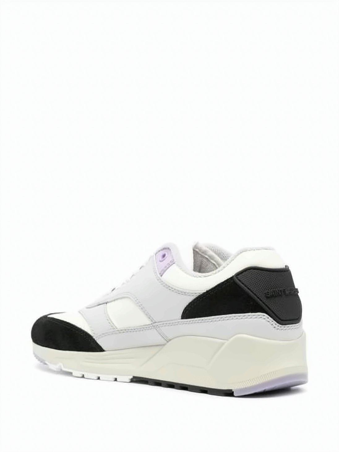 Nylon and Calf Leather Sneakers