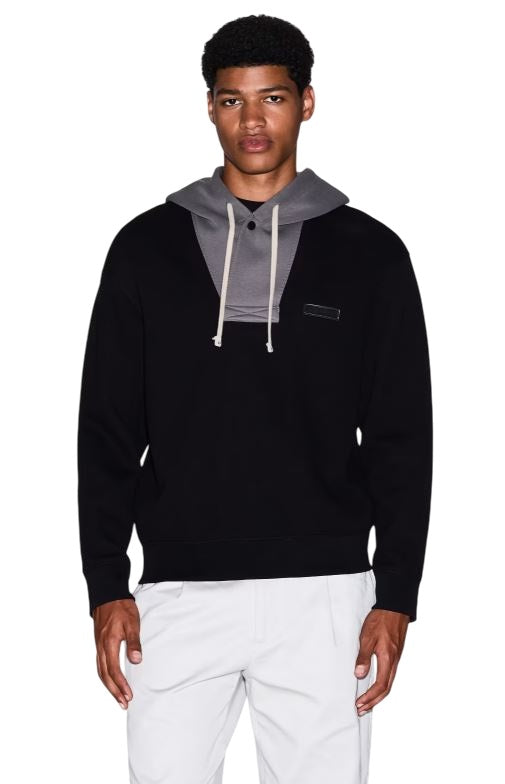 Regular Fit Sweatshirt With Contrasting Hood
