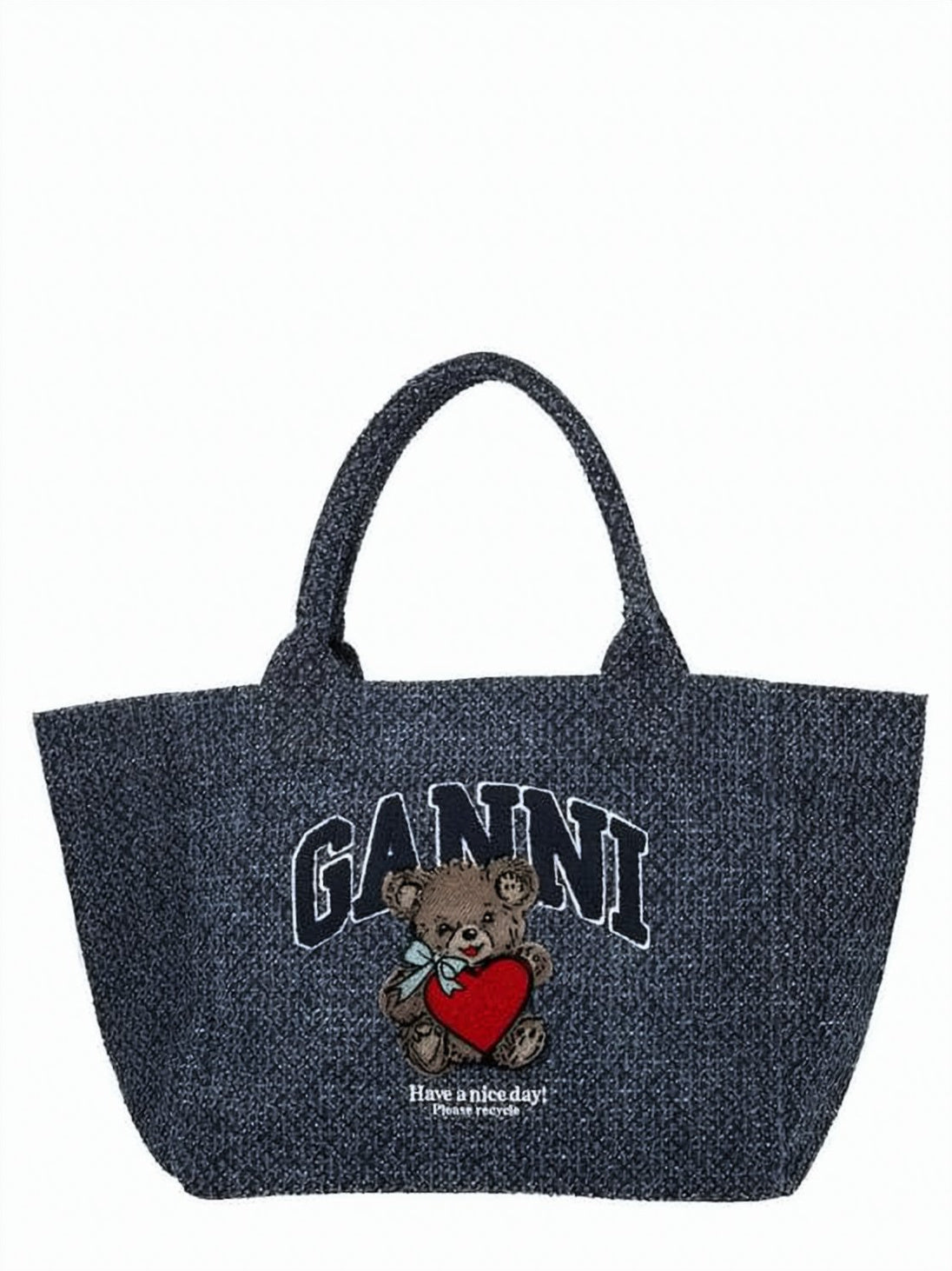 Textured Fabric Shoulder Bag