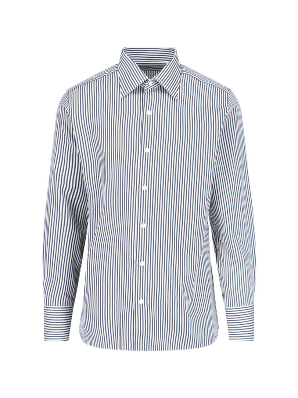 Slim Striped Shirt – White