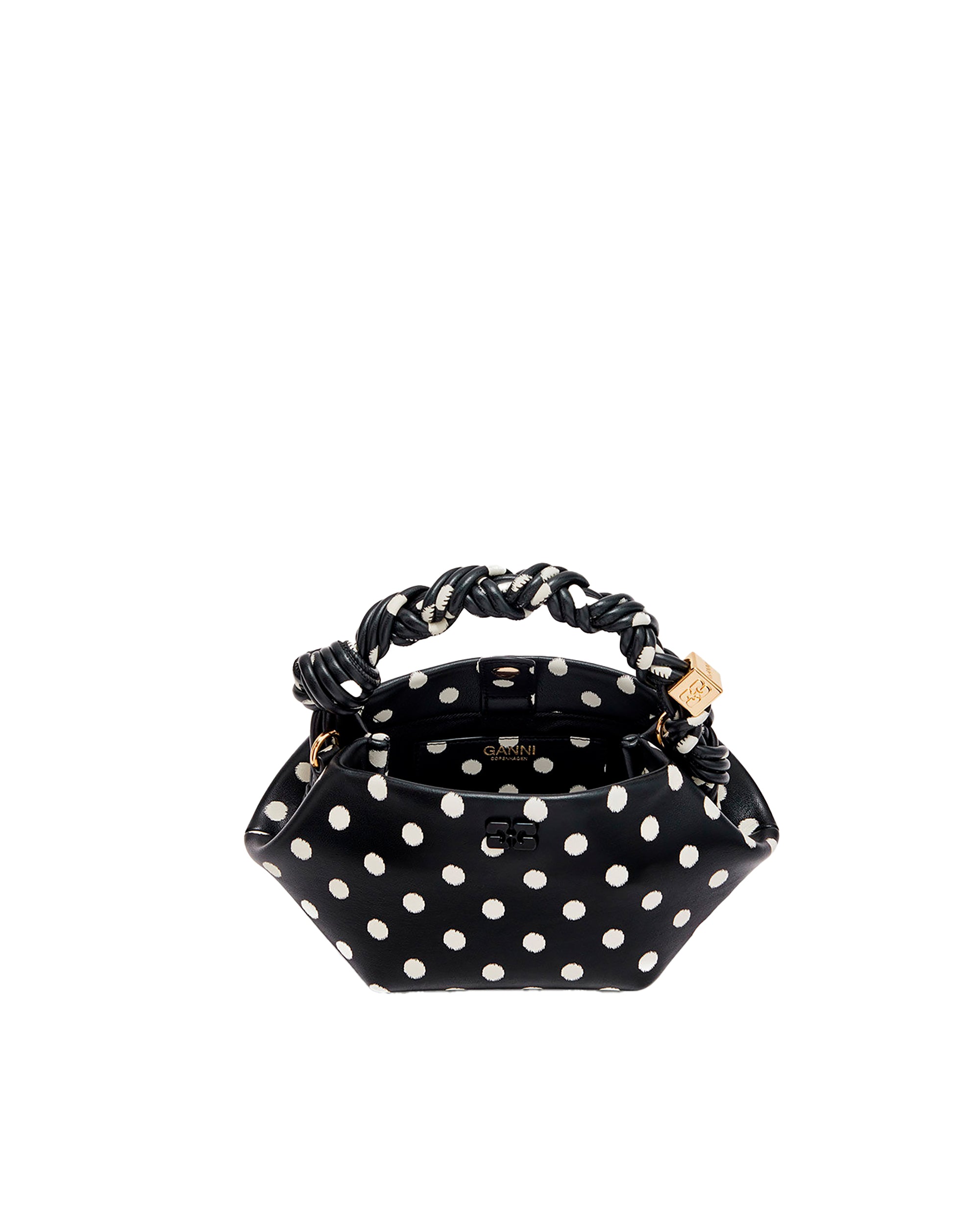Black Polka-Dot Mini Bou Bag