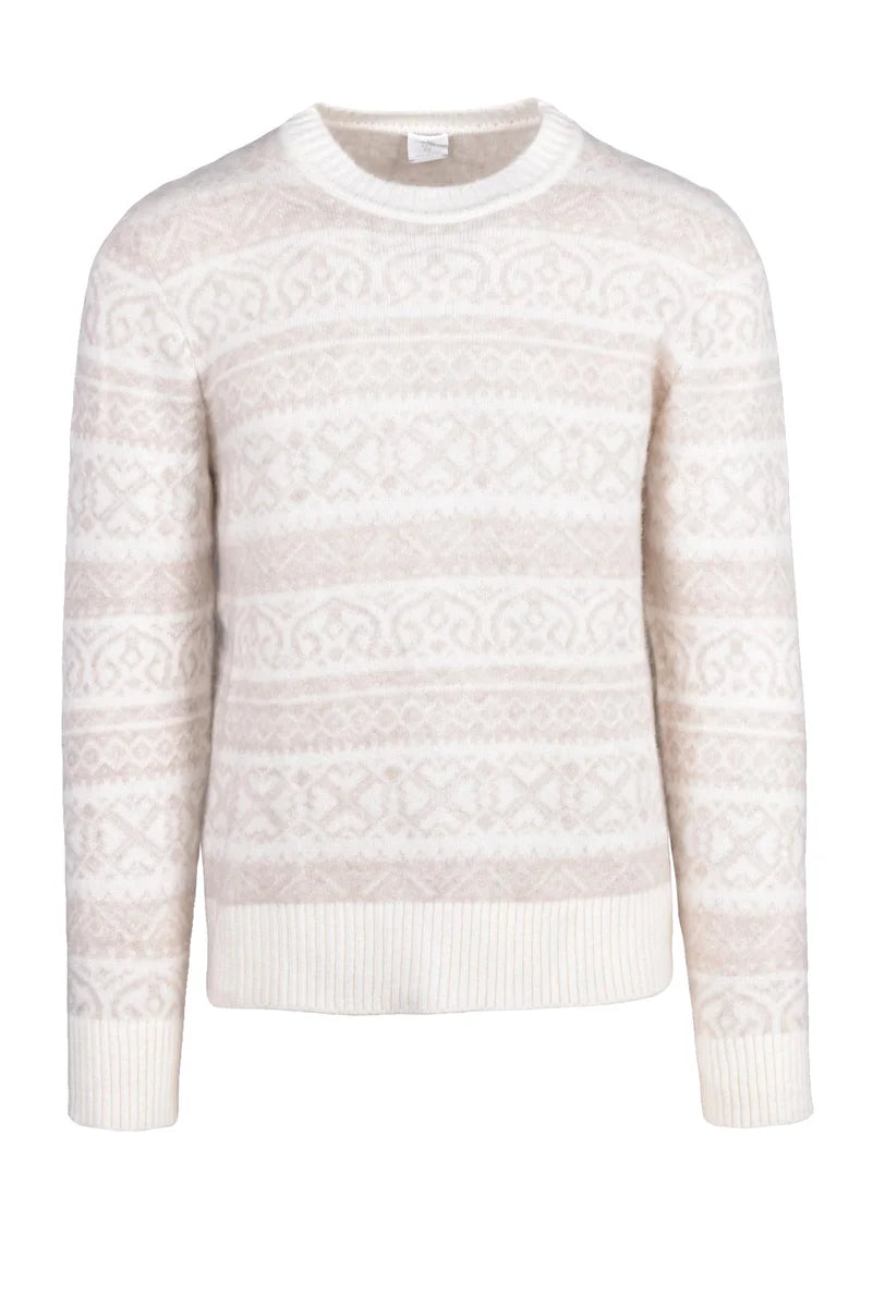 Crewneck Sweater Cashmere Silk - Cream/Beige