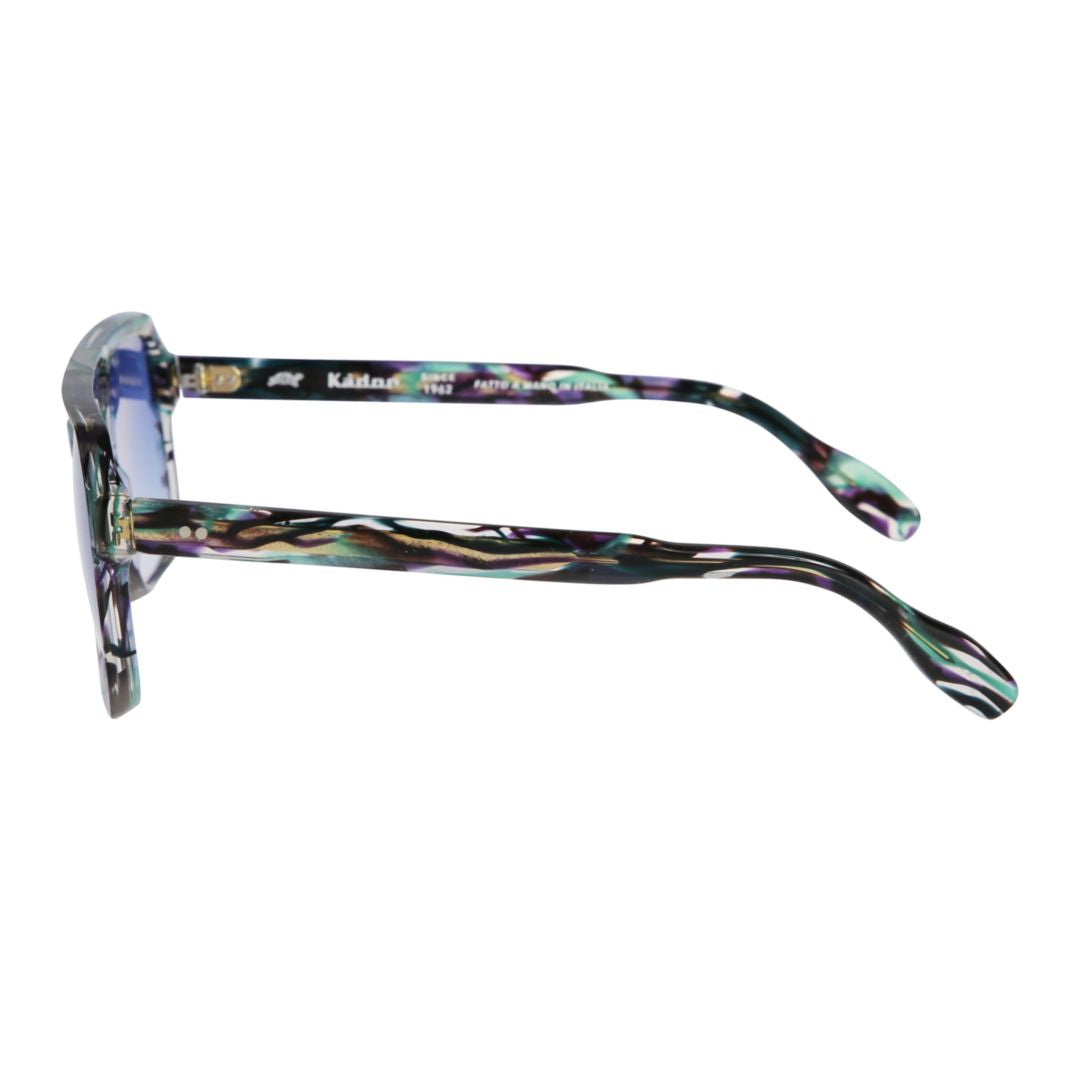 Oversized Square Sunglasses with Marbled Frame