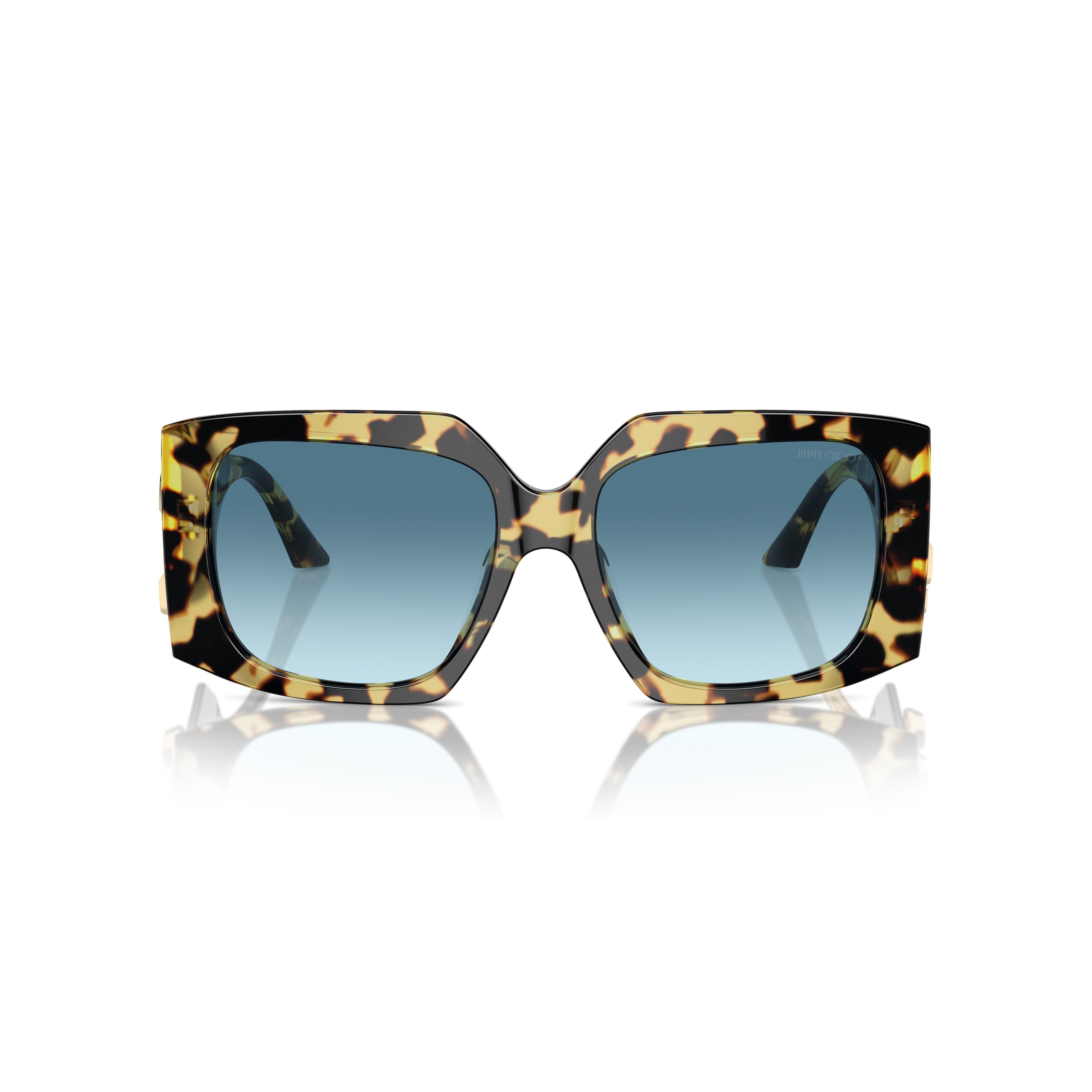 0jc5006u Oversized Tortoiseshell Square Frame Sunglasses