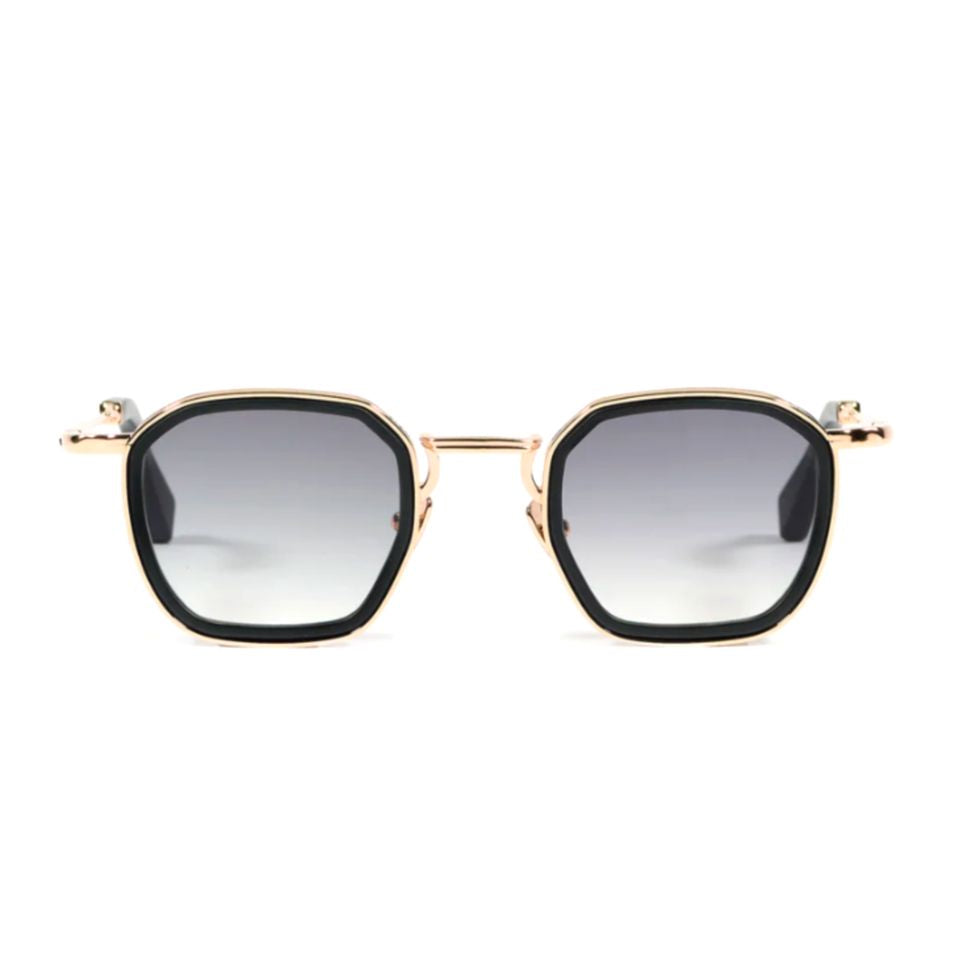 Leo Geometric Gold-tone Sunglasses with Gradient Lenses