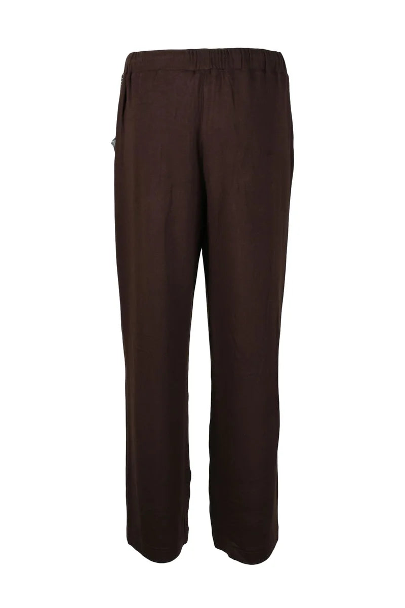 Trousers Viscose Elastane - Brown