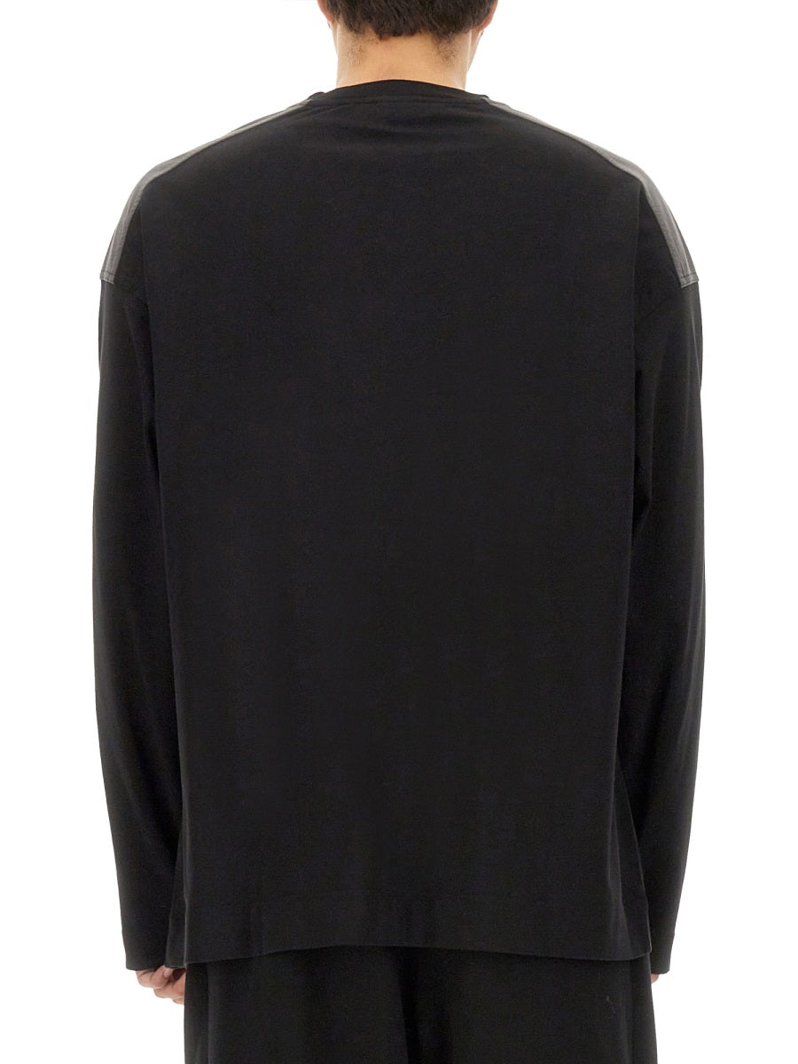 Relaxed Fit Cotton Sweatshirt With Ribbed Details