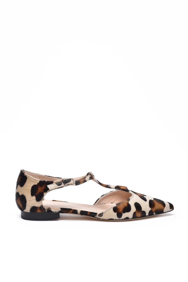 Pony Hair Ballerina - Beige