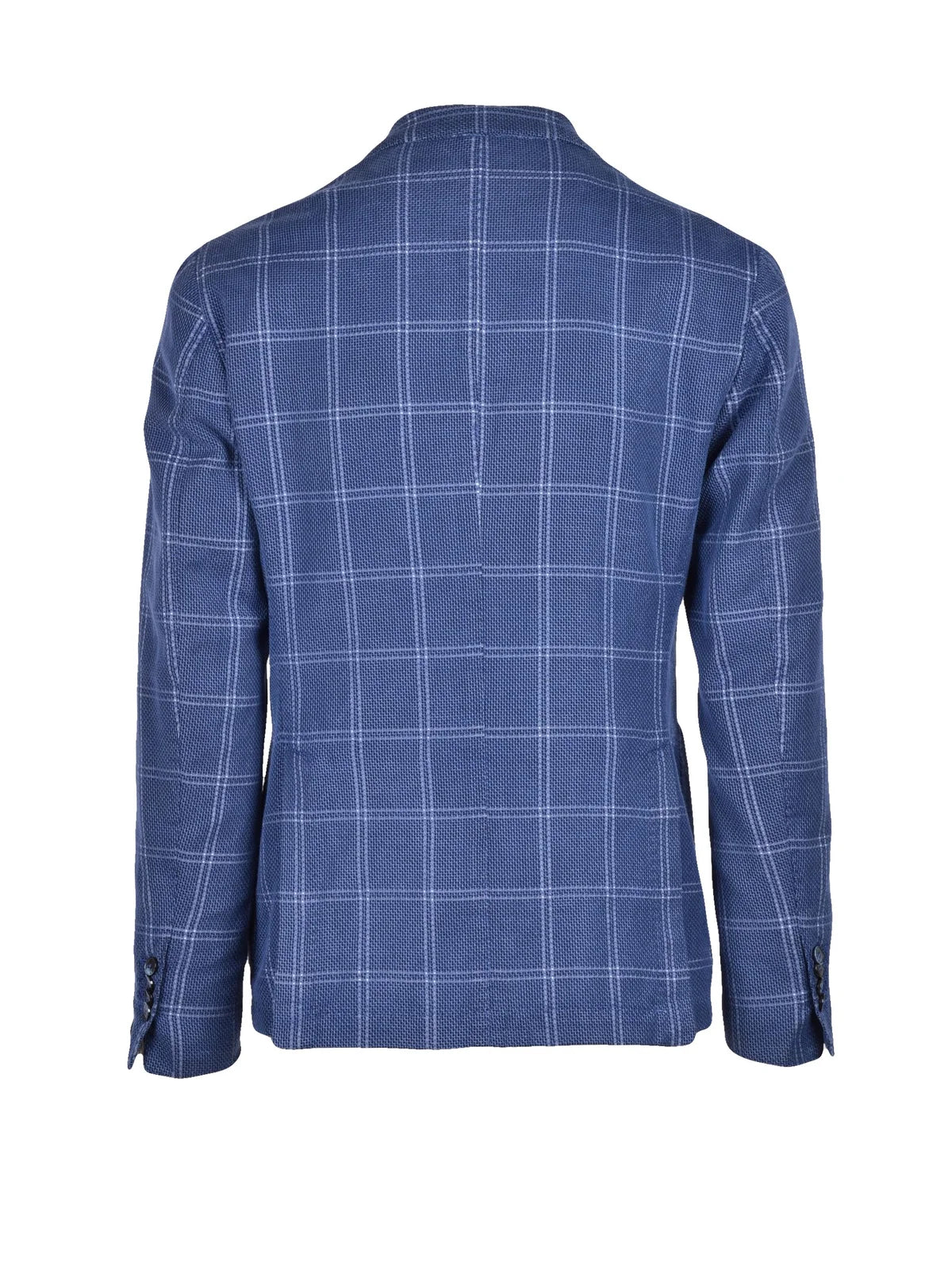 Blazer Jacket Cotton Linen Polyamide - Blue