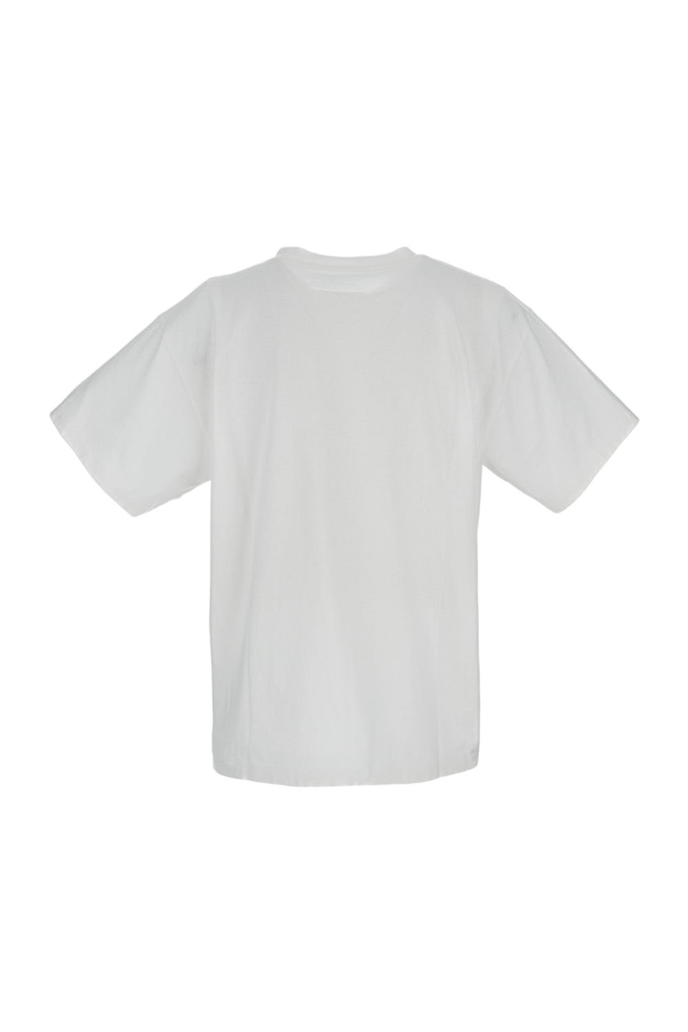 Oversized White Cotton Crewneck T-Shirt