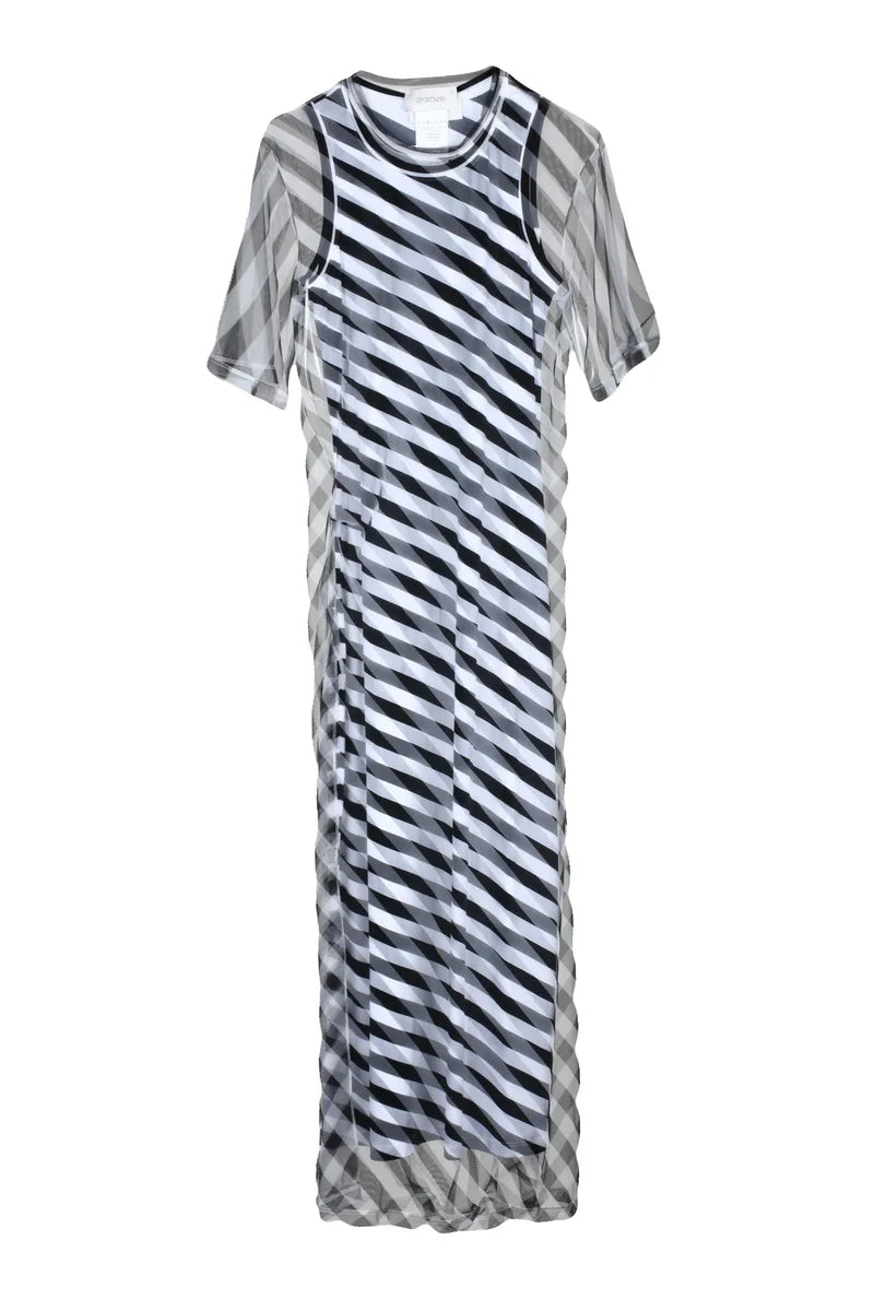 Pausa Dress - Black/White