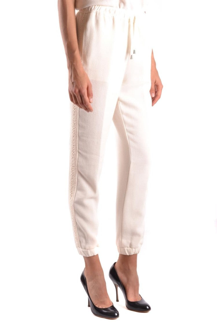Relaxed Fit Trousers With Elastic Waistband
