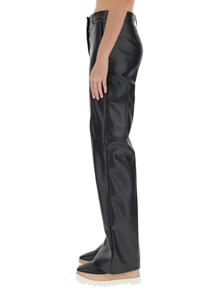 Tailored Black Cargo Pants With Utility Pockets