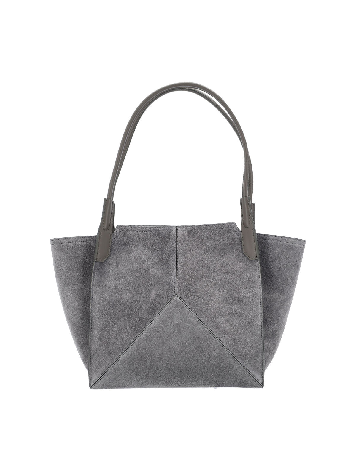 Structured Grey Bag with Minimalist Design