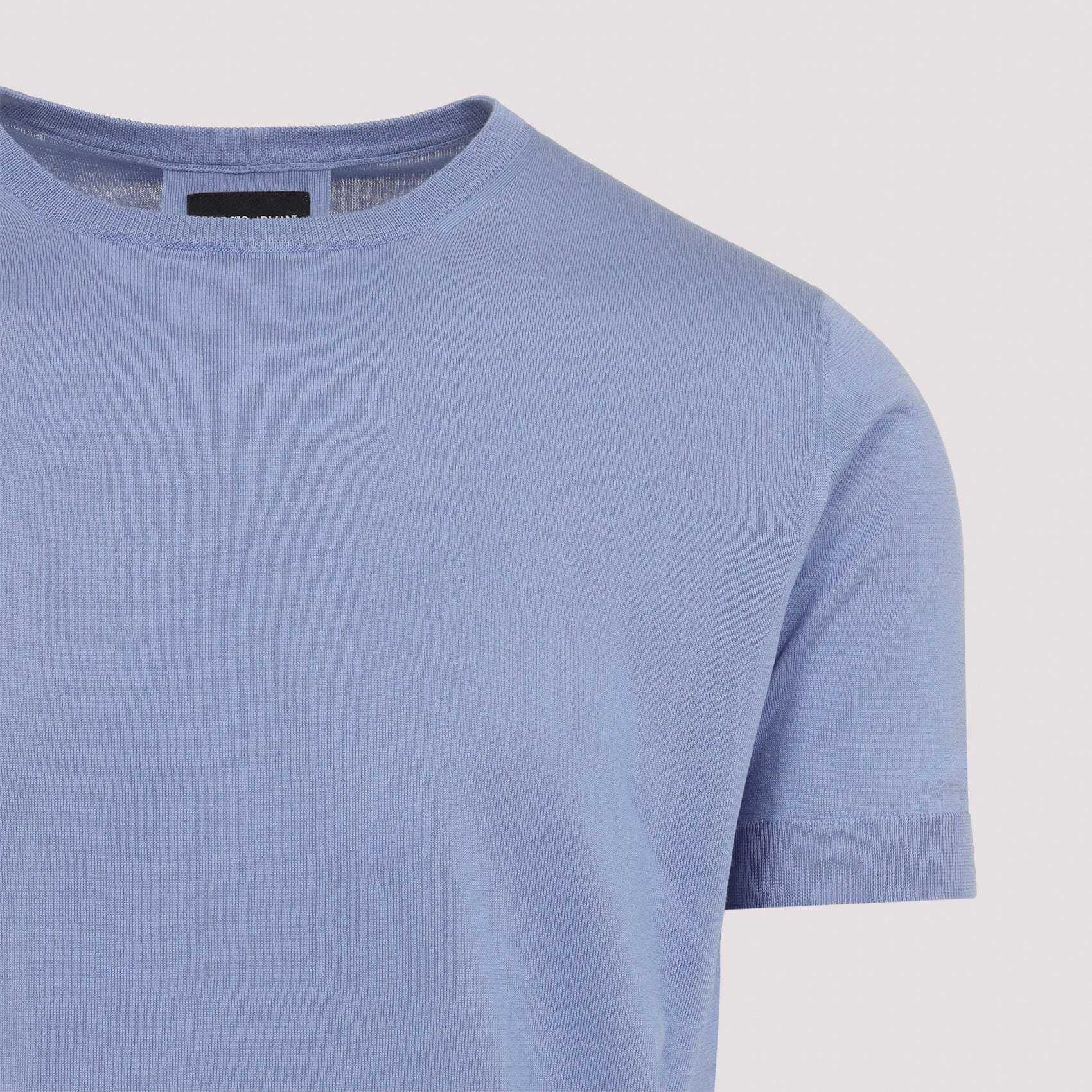 Short-Sleeved Pullover In Silk-Cotton Blend