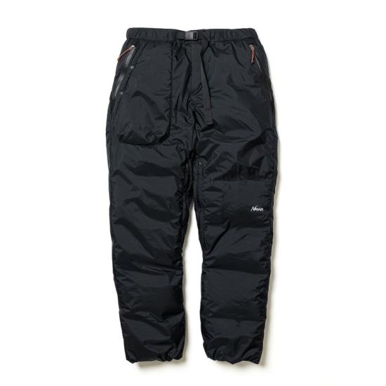 Padded Quilted Straight Pants With Adjustable Waistband