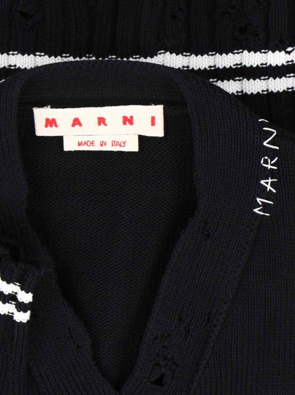 V-Neck Cardigan – Black