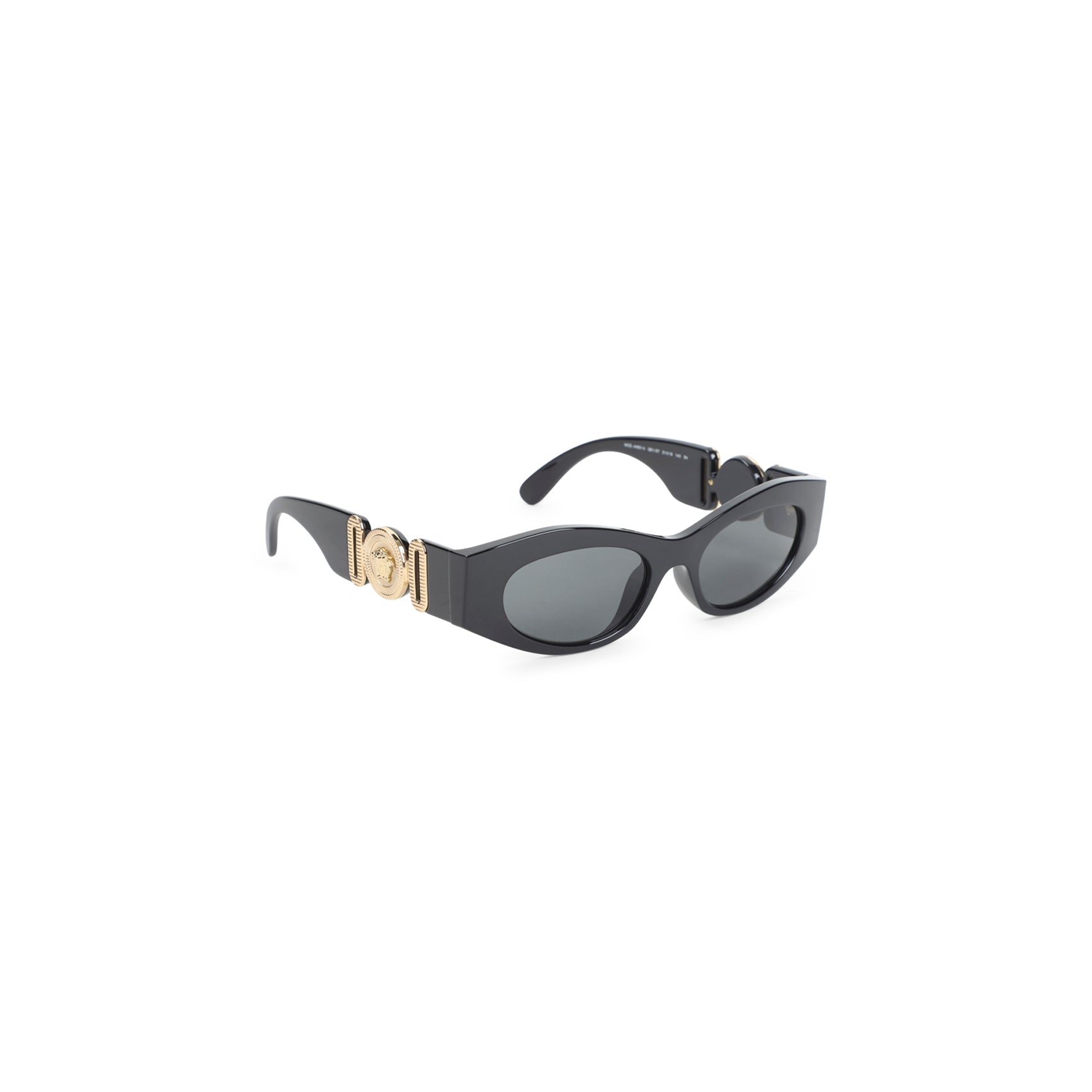 Cat-Eye Sunglasses with Gold Medusa Emblem