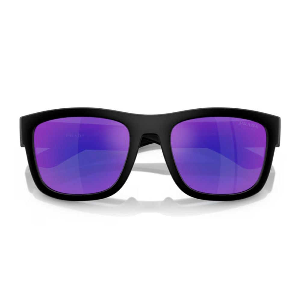 Ps 01Zs Rectangular Matte Black Nylon Sunglasses