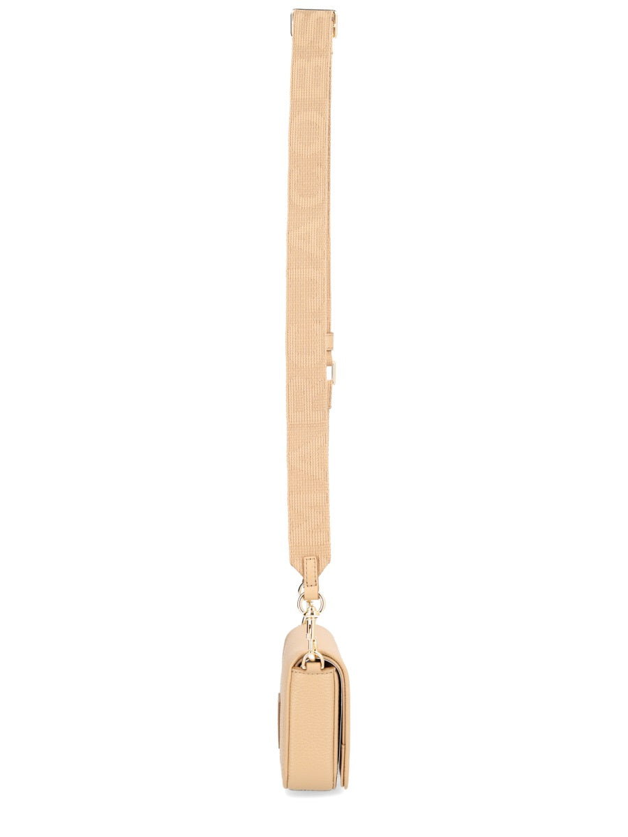Black Structured Leather Mini Crossbody Bag