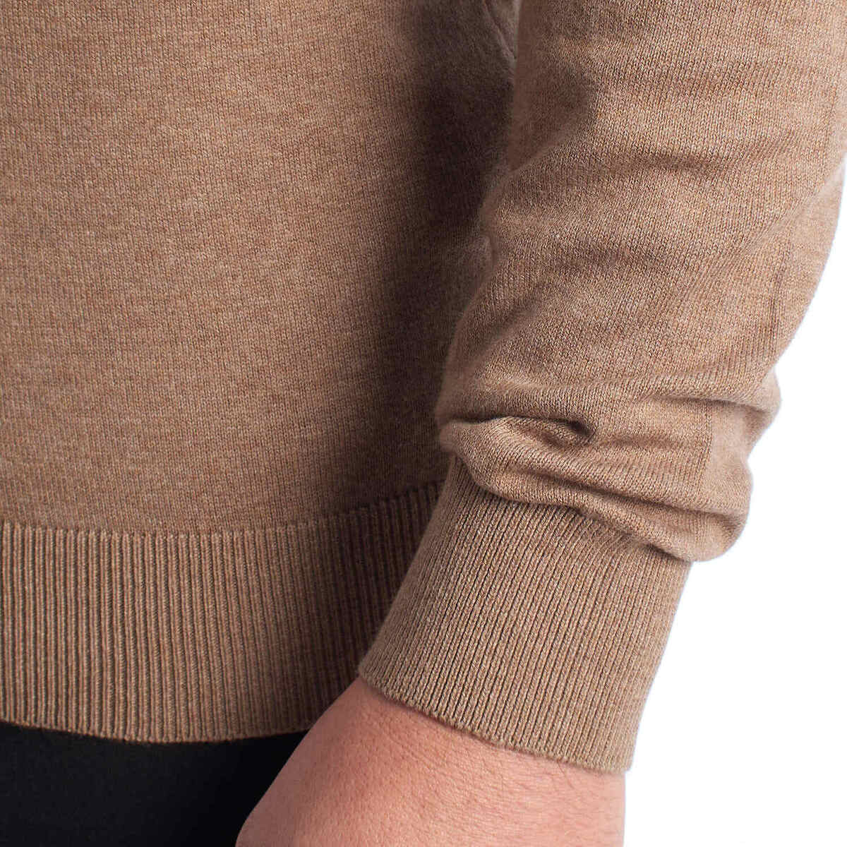 Medium-Weight Crew Neck Knit Sweater