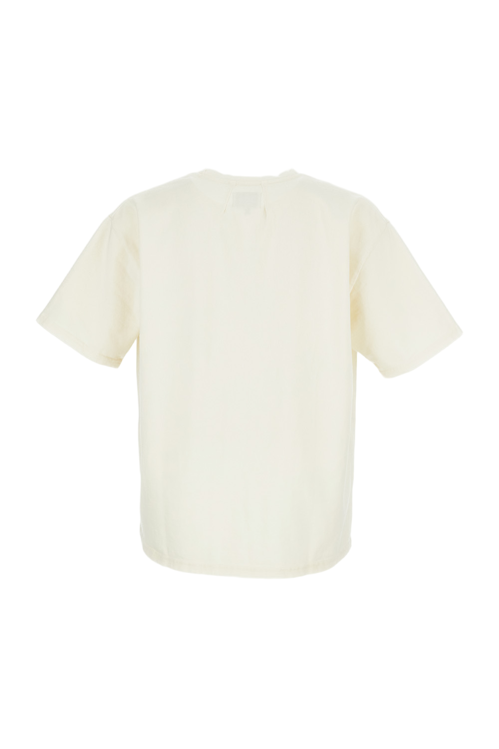 White Crew Neck T-Shirt with Short Sleeves