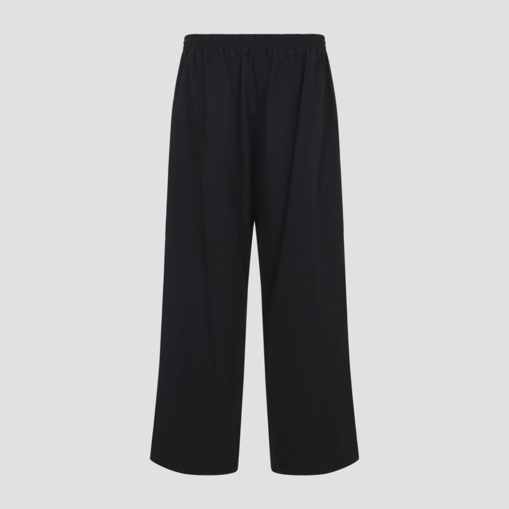 Relaxed Wide-Leg Pants With Elastic Waistband
