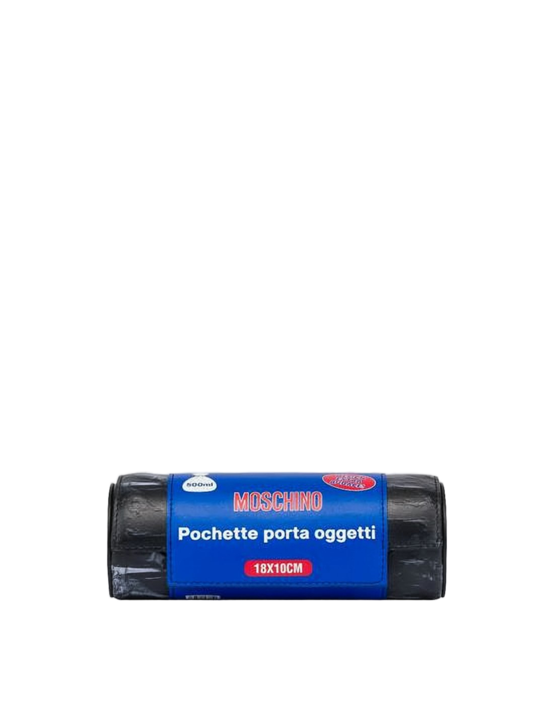Cylindrical Black Clutch with Glossy Finish