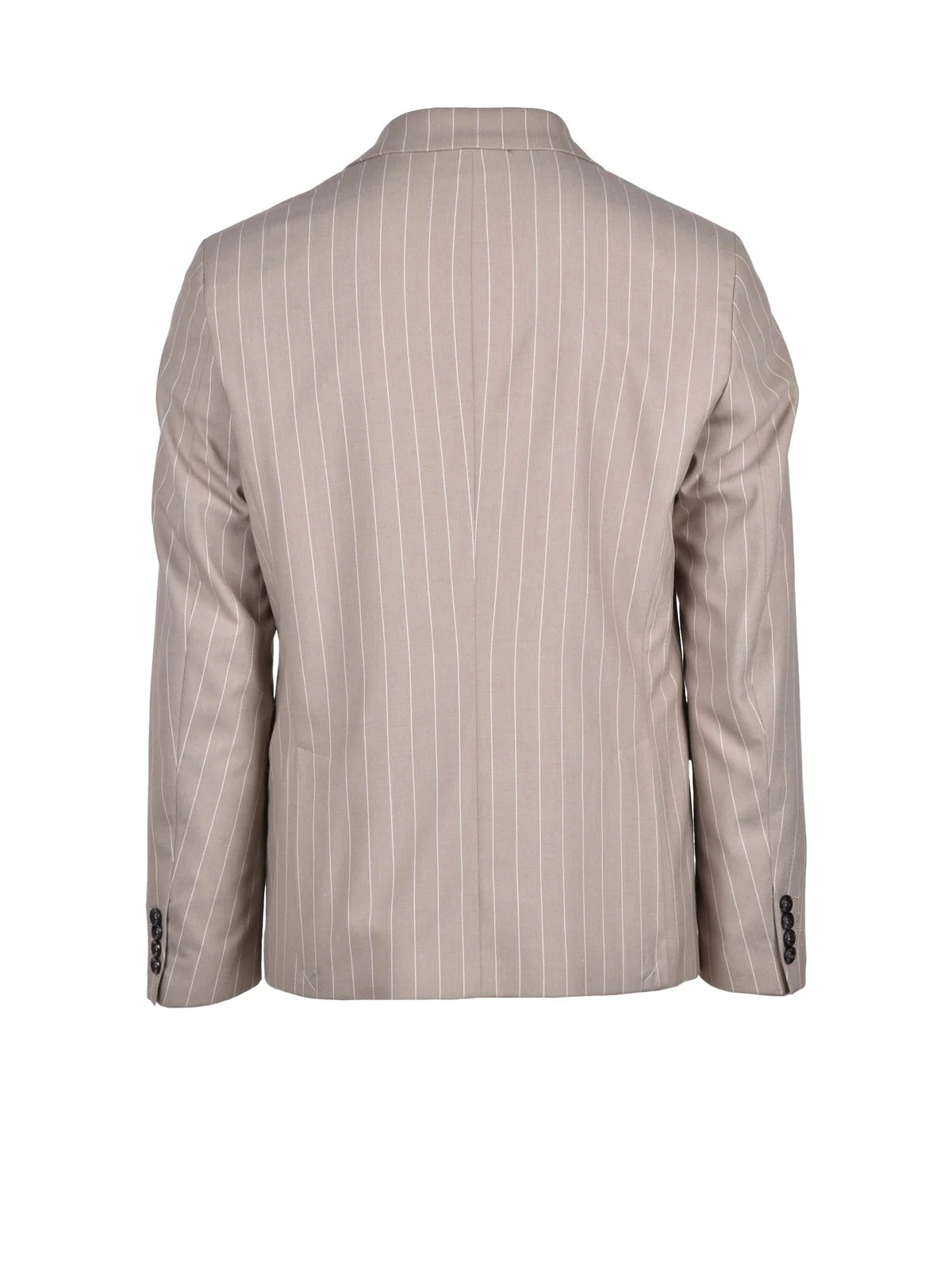Beige Polyester Viscose Elastane Men Suit