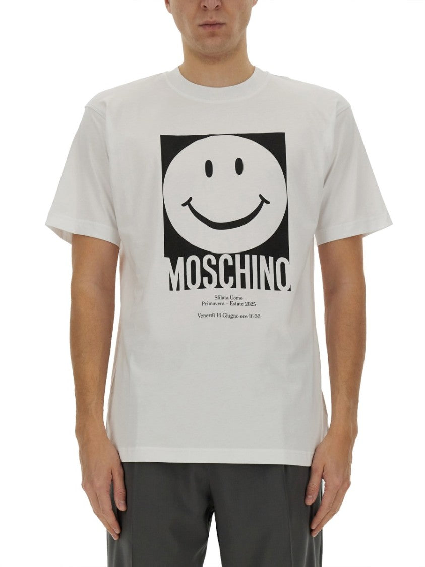 Crew Neck T-Shirt With Playful Logo Print