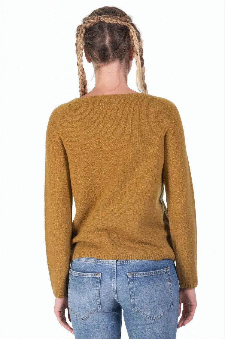Fine Ribbed Cashmere Blend Sweater