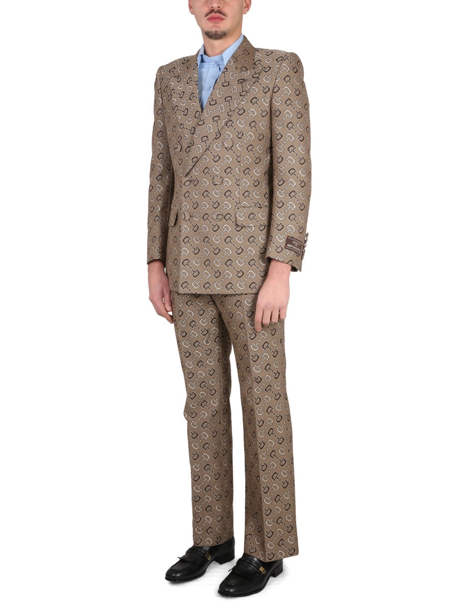 Maxi Clamp Pattern Cotton Jacket
