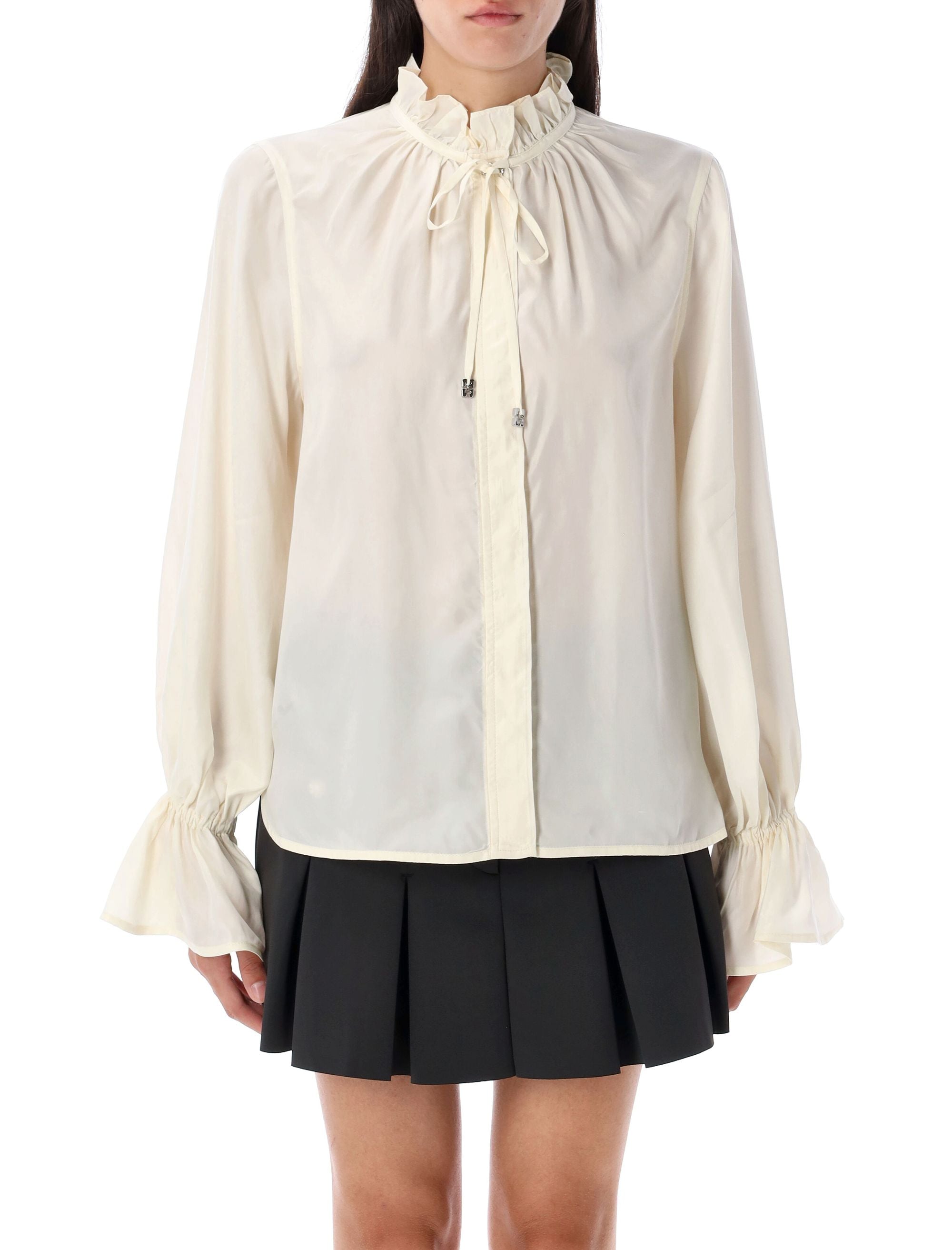 Fluid Cupro Tie Shirt