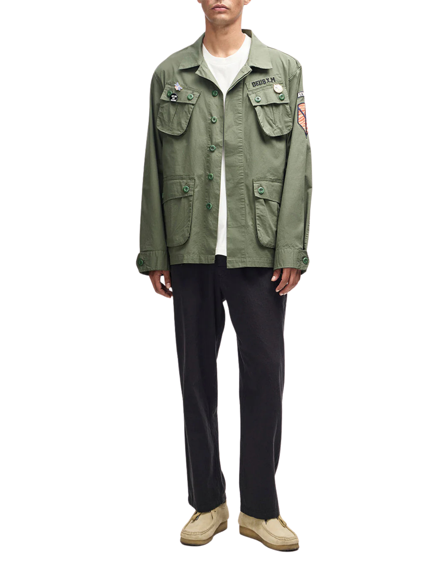 Pine Green Power Overshirt