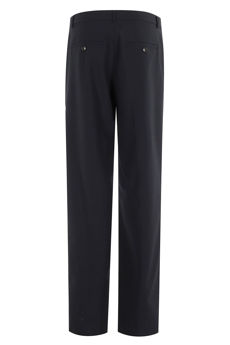 Tailored Blue Pinstripe Pants