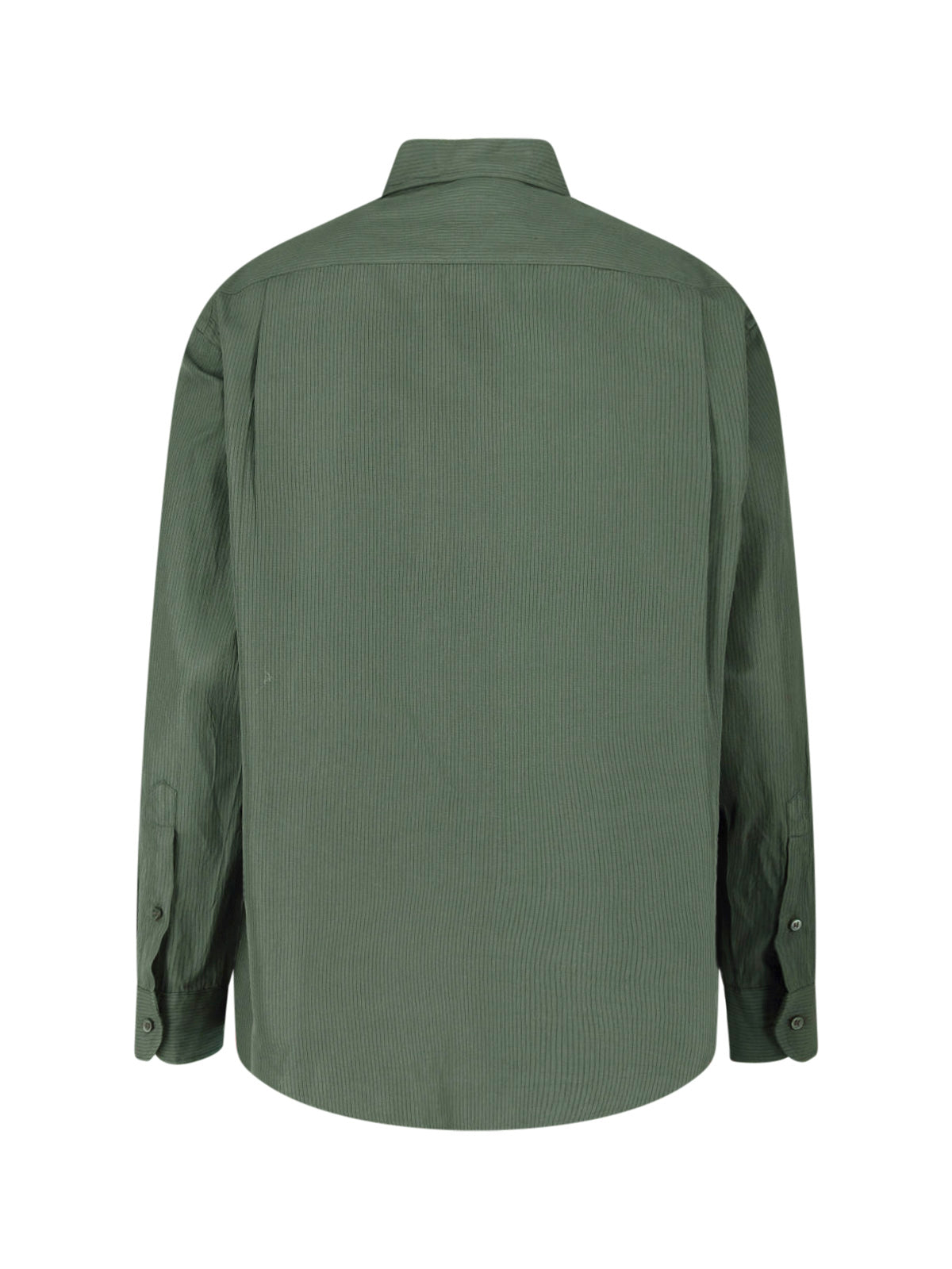Multicolor Subtle Striped Cotton-Silk Shirt