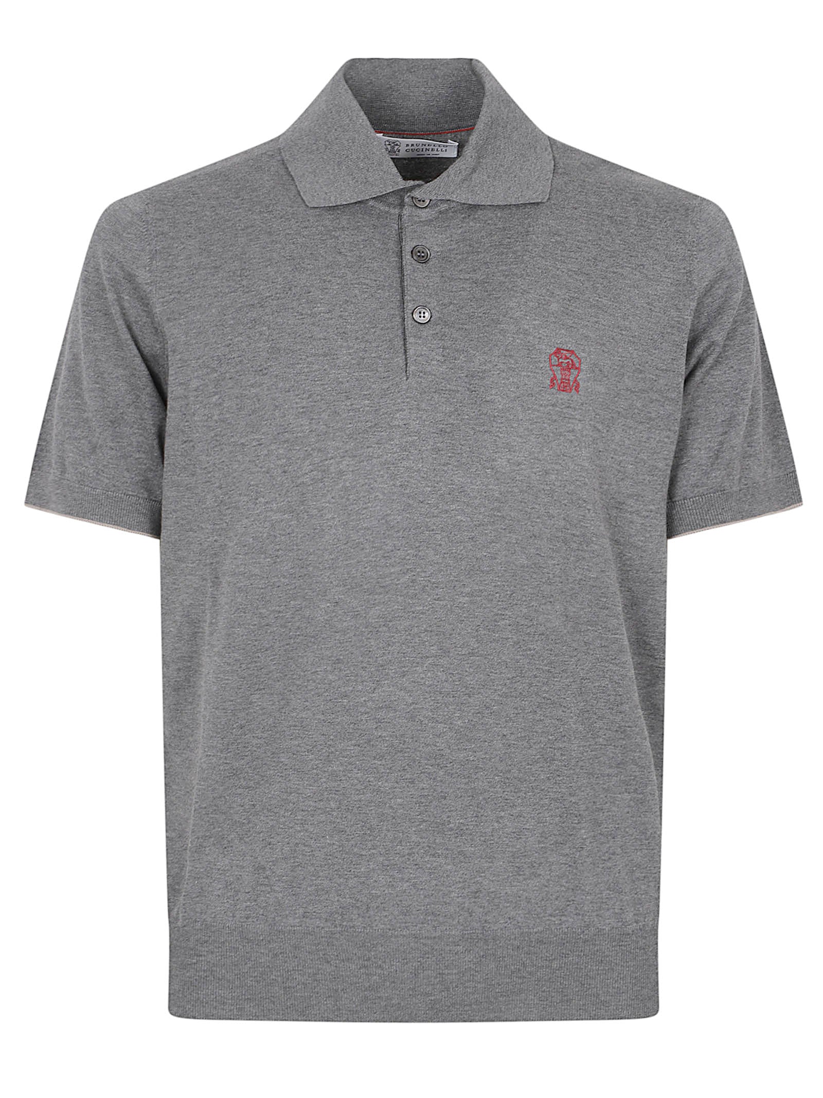 Short-Sleeved Cotton Polo Shirt