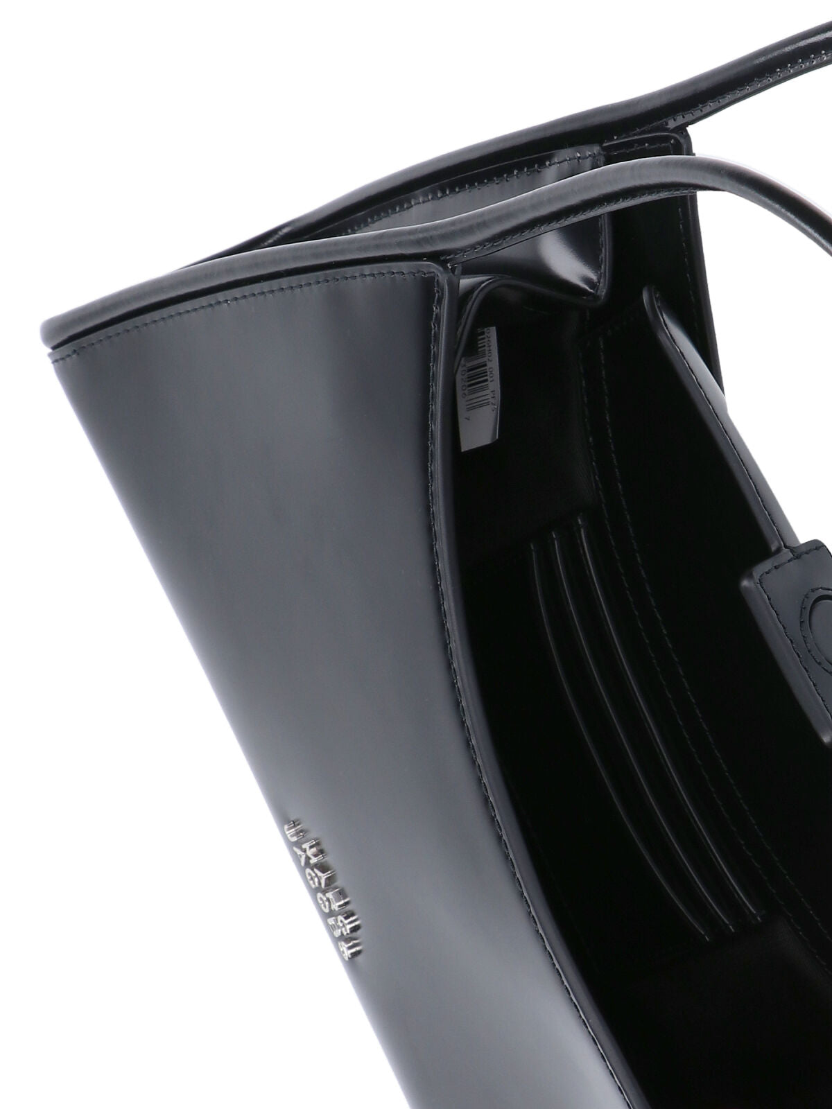 Black The Claw Clip Leather Bag
