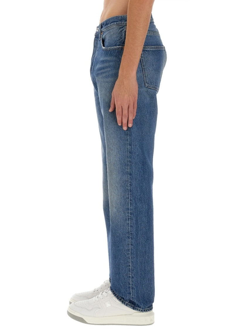 Classic Five-Pocket Denim Jeans With Logo Detail